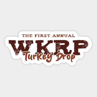 WKRP Turkey Drop Sticker